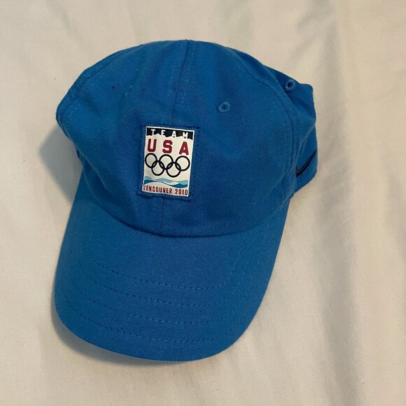 Nike Team USA Olympics Vancouver 2010 Hat Blue Adjustable One Size - Picture 1 of 2